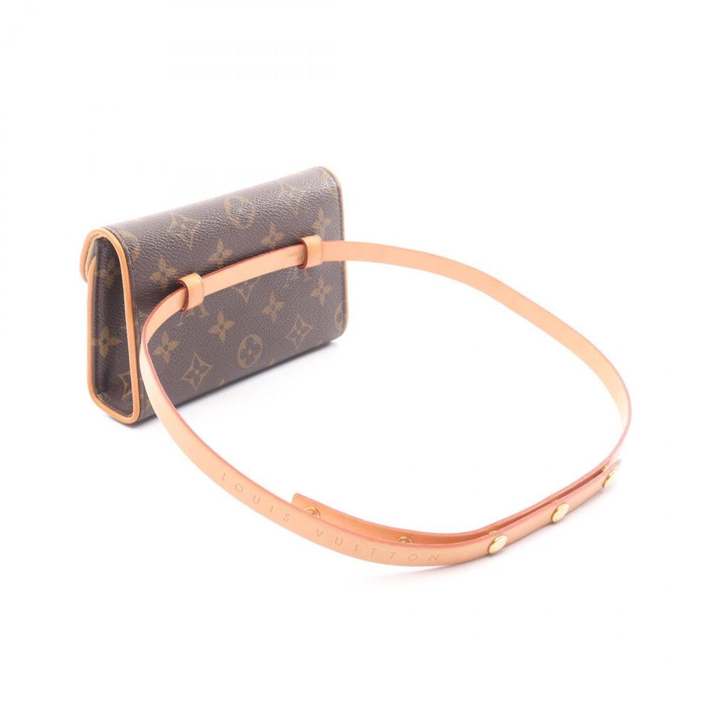 LOUIS VUITTON Authentic Brown Monogram Leather Pochette Fanny Pack - Picture 2 of 8